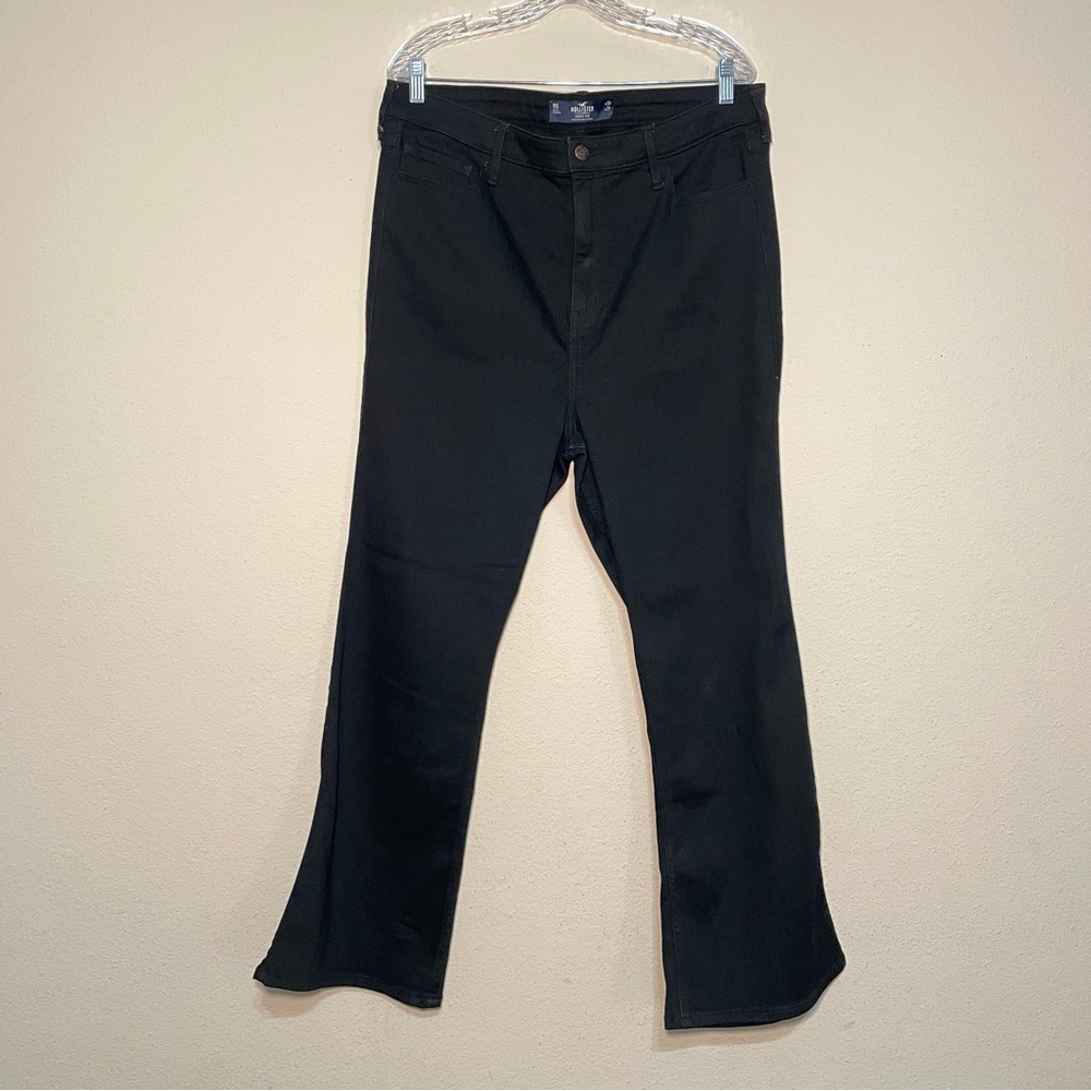 Hollister Highest-Rise Flare Jeans Black Size 19 Short